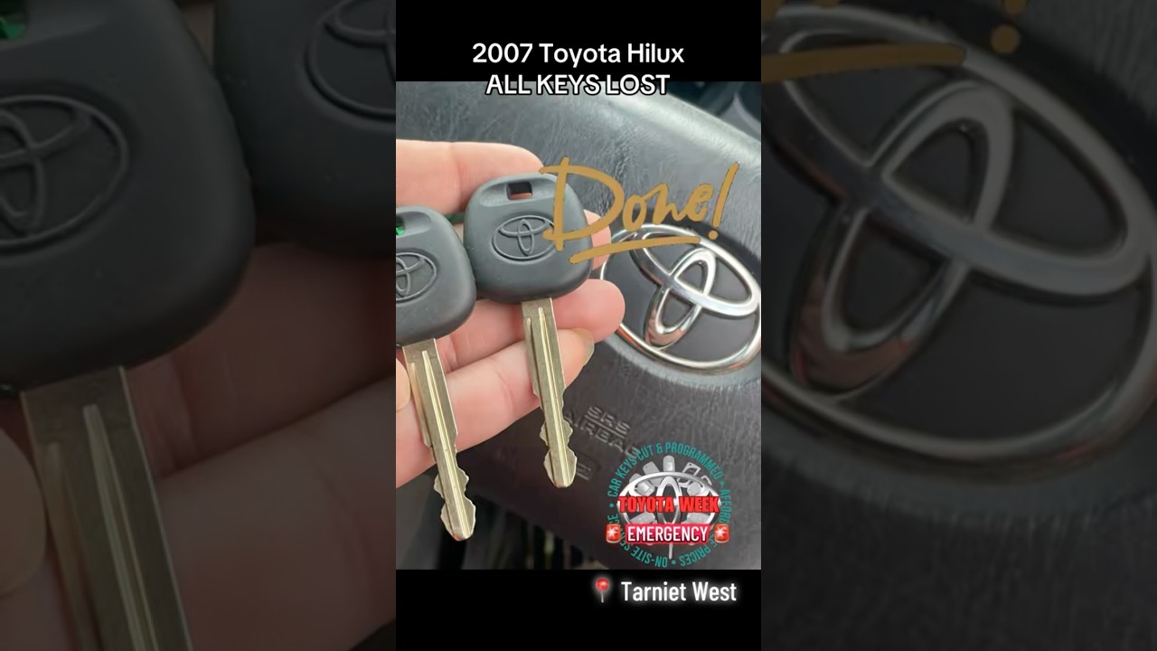 Read more about the article Replacing a lost Toyota Hilux key in Tarniet West by Extra Car Keys. #locksmith #toyotahilux